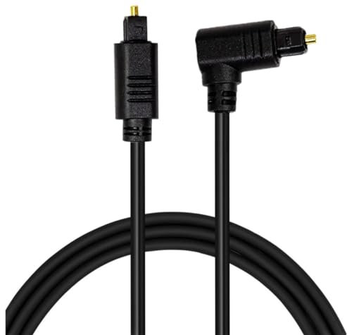 innov8 Toslink Optical Male to Male Angled Audio Cable for Sound Bars and Home Theatre Systems (1m)
