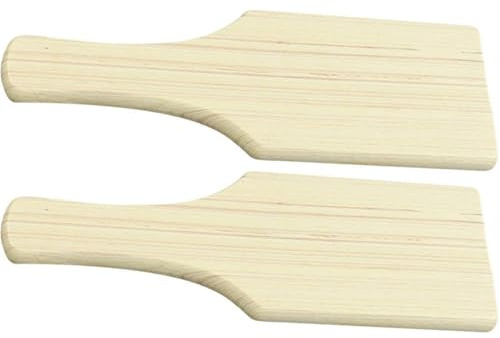 Muteitt 2 Stück Holz-ton-töpferei-paddel, Ton-skulptur-pad, Keramik-Kunst, Holzklöppel Für Töpferei, DIY, Keramik-kunsthandwerk, Werkzeugzubehör