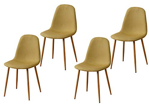 HTI living Esszimmerstuhl 4er Set Savannah Grün Stuhl Küchenstuhl