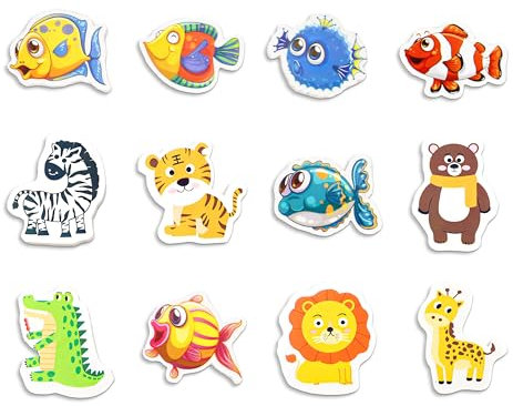 12 Stück Radiergummi Kinder (12 Arten von tierischen),Radiergummis,eraser,Radierer,Knetradiergummi,radiergummi Set,Radiergummi Tiere,kleine Geschenke für Kinder,Mitgebsel Kindergeburtstag