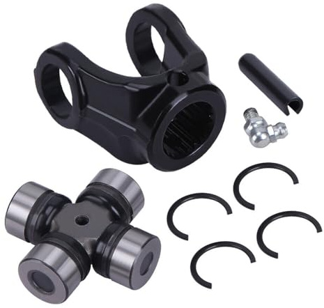 Front Drive Shaft Yoke & U-Joint Kit For Polaris Ranger XP 800 4X4 2012 Black