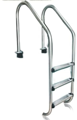 Pool Steps, Swimming Pool Escalator Swimming Pool Water Ladder 304 Stainless Steel Handrail 316 Thickened Ladder SL Underwater Ladder,Safe & Sturdy(SL2)