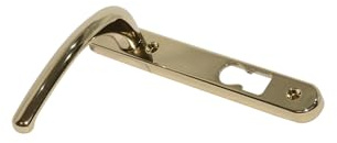 KOOPLES HARDWARE Sprung Inline Lever Door Handle for Invincible Door Locks Internal Backplate Set with Screws (White, 44mm)