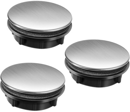 ORFOFE 3pcs Faucet Hole Cover Sink Sealing Caps 35mm Cover 25-30mm Installation Hole for Kitchen Washbasin Set