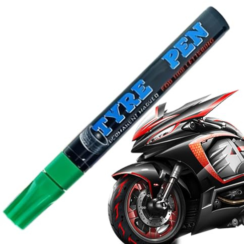 Generico Gummimarkörer, permanent och icke-dimbar snabbtorkande suddgummi, penna för ritning och skrivning på metall och stenar, för motorcykel cykel cykel metall