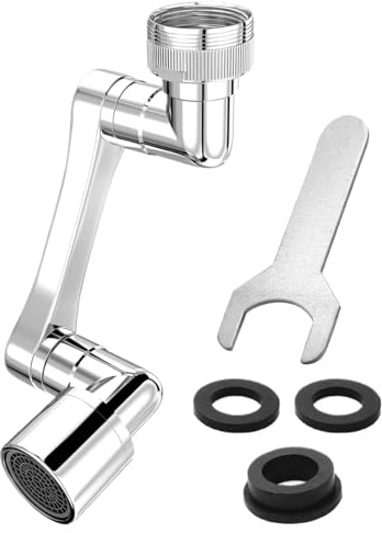 DULFAX 1080° Prolunga Rubinetto, Adattatore Braccio Robotico Girevole per Lavello da Bagno, Lavello da Cucina