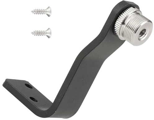 OOLA.DETAL Standard Microphone Screw Adapter With 5/8inch-27 Male To 1/4inch-20 Female Right Angled Wall Ceiling Mount