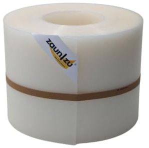 zaun|zu® Rille 35 Meter Rolle 19cm hoch | Sichtschutzstreifen PP für Doppelstabmatten UV-beständiger Sichtschutz | Zaunblende Made in Germany | Rillenstruktur Milchglas-Optik, 35m