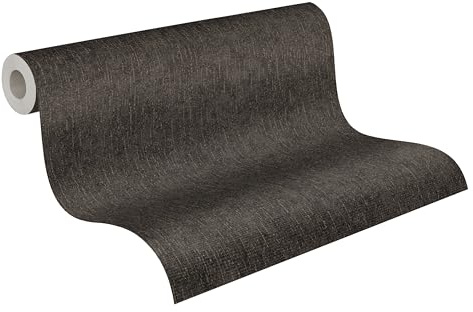 A.S. Création Streifen-Vliestapete – Grau, Weiß, Metallic – 10,05 x 0,53 m | Modernes Streifen-Muster als moderner Blickfang – schimmernde Mustertapete, einfach zu verkleben & spurlos abziehbar