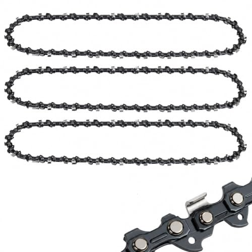 3 x 35 cm sågkedja 3/8 tum LP 52TG 1,3 mm – reservkedja för 14 tums batterimotorsågskedja, kompatibel med Makita, Dolmar, Stihl, Husqvarna, Einhell, AL-KO, Oregon och mer