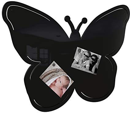 Colours-Manufaktur Schmetterling Magnetwand - viele XXL groß Hochglanz (schwarz (RAL 9005 tiefschwarz glänzend))