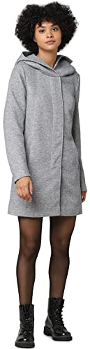 ONLY dam kappa Onlsedona Light Coat Otw Noos, Ljusgrå melange, XXL