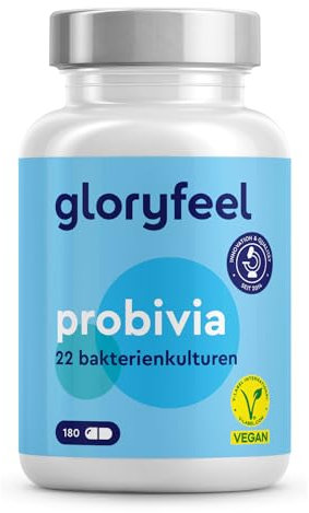 Probivia® Kulturen Komplex mit 500 Mrd. KBE/g* - 22 Bakterienstämme + Inulin - 180 magensaftresistente Kapseln - u.a. Lactobacillus, Bifidobacterium -*dies entsprich 10 Mrd. KBE pro Tagesdosis