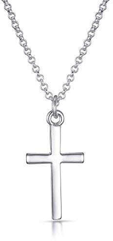Philip Jones Silver Plated Cross Necklace