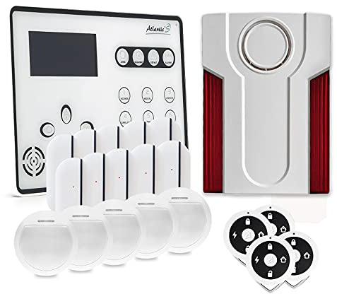 Atlantic'S - Alarme Maison sans Fil GSM ATEOS Kit Extra, Blanc