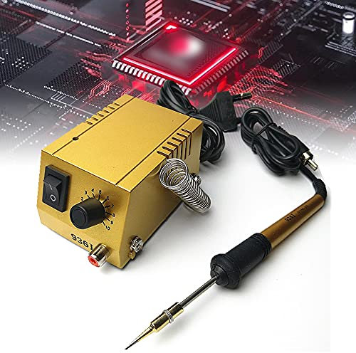 Stazione di saldatura, mini stazione di saldatura ad alte prestazioni, 10 marce, mini stazione di saldatura con saldatore, regolabile, 50 – 450 °C, senza piombo