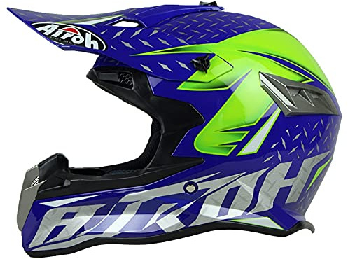 STTTBD Cascos de Motocross,Cascos modulares CertificacióN Dot/ECE Four Seasons Large Rally Casco Mountain Bike DH Integral Casco de Descenso Guantes de Gafas D,L=(59-60CM)