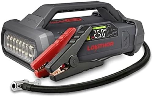 Lokithor 2000A - Dispositivo di avviamento al litio con gonfiatore d'aria 150PSI