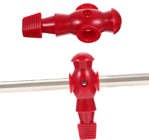 zalati Foosball Man 5/8 Pollici Universal Rods Calciatore Calcio Balilla per Ricambio di Ricambio - Rosso