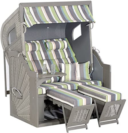 Sunny Smart Strandkorb 405 Z Comfort XL Pinie antik-braun Stoff 1226
