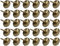 Mgoodoo Lot de 100 clous de rembourrage en laiton vintage pour meubles,Décoration antique,Décoration en bronze,Pour clous décoratifs,Thumb Tack Push Pins, punaises rondes à grande tête,11x17 mm