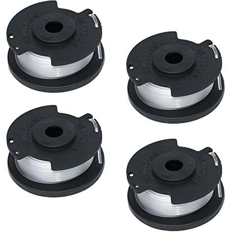 Bobina Filo Tagliabordi,4 Pezzi 3405116 Bobina Ricambio per Einhell Tagliabordi a Batteria,Bobine Filo Decespugliatore Elettrico Compatibile con Einhell GE-CT 18/28 Li (TC),GE-CT 18/260 Li