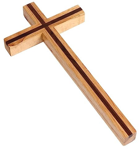 Ciieeo Cruz De Madera Decoración De La Pared Crucifijo Religioso Cruz Colgante De Pared Cruz Cristiana Cruz De Madera Rústica Cruz Colgante Oración Jesús Cruz Para La Pared Decoración