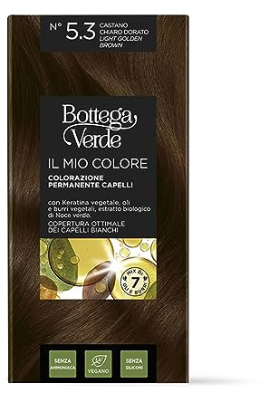 Bottega Verde - IL MIO COLORE - Colorazione permanente capelli - CASTANO CHIARO DORATO N. 5.3