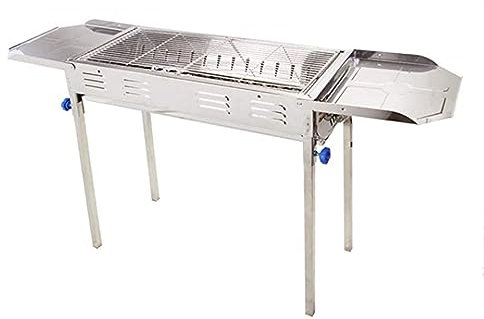 esmen Barbecue au Charbon de Bois Barbecue Portable extérieur, rôtissoire Domestique Pliable Portable, pour Cour extérieure Pique-Nique Camping Talonnage Gril au Propane sur Pied