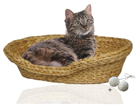 Rohrschneider Komfortables Katzenkörbchen, umweltfreundlich, 2 Größen (1)