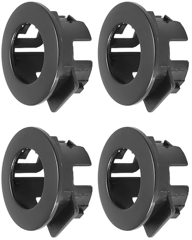 MACHSWON 4 Stück 89348-28100 Auto-Stoßstange PDC Parkassistent Sensor Retainer Halter Reverse Backup Parksensor Halterung Ersatz für To-yo-ta Schwarz
