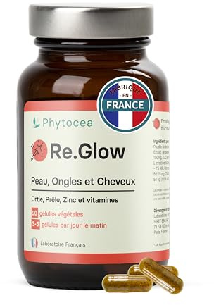Phytocea - Complément Alimentaire pour la Pousse et la Croissance des Cheveux, Soin Ongles & Peau | Anti Chute de Cheveux Femme |Ortie, Zinc, Vitamine B5| Cure 90 Gelules Complement Fabriqué en France