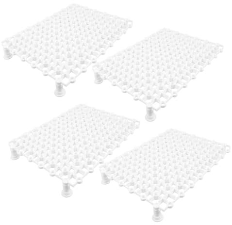 COLLBATH Unique Design Aquarium Divider Fish Tank Divider Plate 4pcs Filter Plate Trays Easy to Connect Filter Hole Practical for Fishkeeping