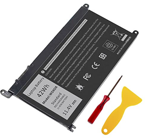ASUNCELL 11.4V/42Wh WDXOR Laptop Battery for Dell Inspiron 15 5000 5565 5567 5568 5570 5578 5579 5538 13 7368 7378 17 5765 5767 5770 5775 Latitude 3189 3480 3580 3379 Vostro 5468 5568