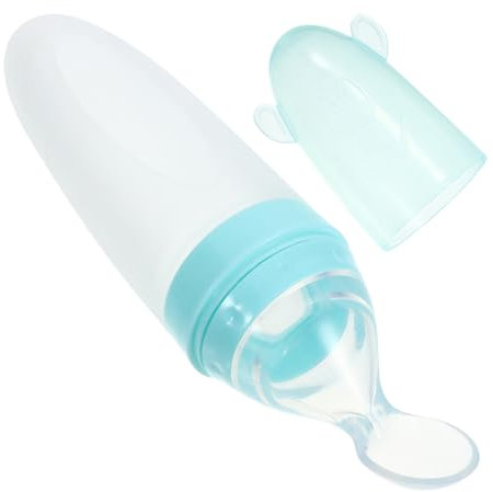 MOLUCKFU 90ML Reisbrei Flasche Grüner Squeeze Fütterer Für Babynahrung Ideal Für Reis Und Getreidebrei Einfaches Füttern Und Mitnehmen