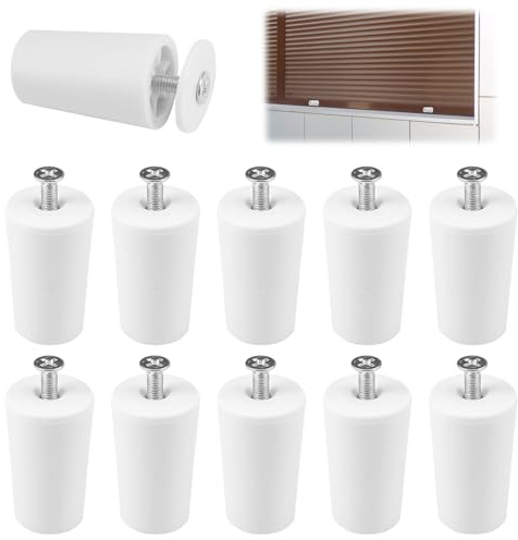 10 Piezas Topes Persianas 40 mm, Tope Persiana Blanco de Fácil Instalación | Enrollables Evitan Que la Cortina de la Persiana Ruede Excesivamente Sobre la Placa de Cubierta O Los Carriles Guía