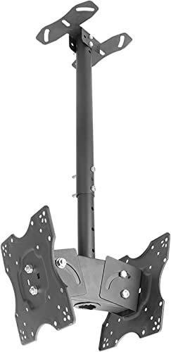 Soporte de techo para TV de 20 televisores de 32 pulgadas, máximo 60 libras por pantalla, inclinación de doble cara y soporte giratorio