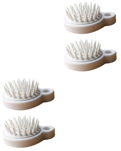WRITWAA 2 Sätze Shampoo-bürste Scalp Massage Brush Massagebürste Für Die Kopfhaut Scalp Massager Brush Shampoobürtse Peeling Badezimmerzubehör Reinigungsschrubber Weiß 2 Stücke * 2