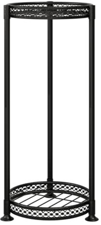 Bamworld Blumenständer Hoch Schwarz – Pflanzenständer aus Metall für Balkon & Wohnzimmer – Elegantes Blumenregal für Innen & Außen – Dekoratives Eckregal – Blumentreppe mit Stabiler Struktur