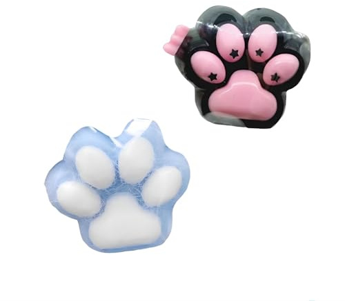 ZMaglorian 3-Pack weiche Katzenkrallen, weiche Krallen, niedlich weich, Katze Kralle Squeezing Spielzeug, Stress Relieving Finger Spielzeug für Kinder und Erwachsene