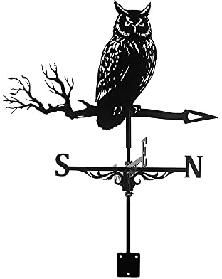Weather Vane, Metal Direction Indicators Weathervanes, Eagle Sailboat Silhouette Roof s for Outdoor Shed Yard Garden Lawn Decoration
