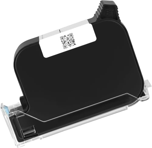 Eudaemelli Cartucho de Tinta de Secado rápido Original 42 ml, Compatible con impresoras de inyección de Tinta portátiles de 12,7 mm (TIJ228/T1000/P6/A1) (Negro)