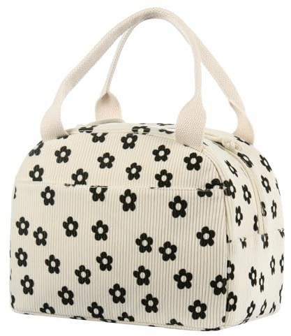 BuyCard Isolierte Lunch-Tasche für Erwachsene,Aus Cord 11.2L kühltasche | Große Kapazität, Auslaufsicher, Wiederverwendbar, Für Büro, Schule, Picknick, Thermische Essensbox, Kühltasche