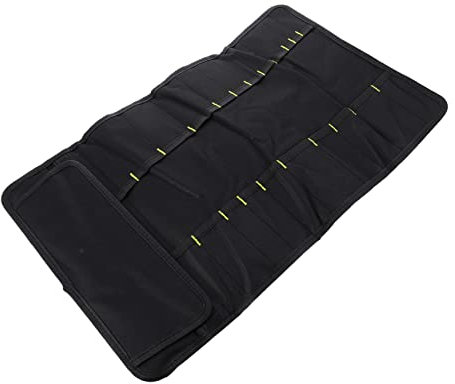 DONFAMDS Bolsa Enrollable 22 Ranuras y Gran Capacidad de Tela Oxford para Chef Portátil Estuche para Cubiertos Adecuado para Uso en Casa o Cafetería