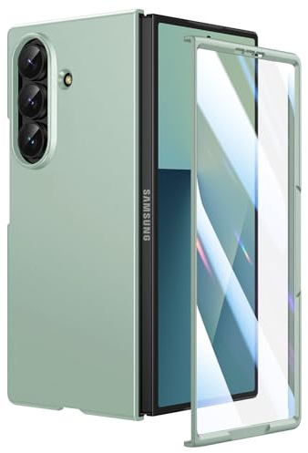 Doeshine for Samsung Galaxy Z Fold 7 Case Ultra Slim, Full Body Cover with Built-in Screen Protector, Thin Slim Fit Phone Case, Lightweight Skin-Friendly, Hard PC Protective Cover for Z Fold 7 (Mint)