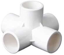 Clapet anti-retour pivotant en PVC pour eau, Raccords de tuyaux en PVC, connecteurs d'eau d'irrigation de jardin domestique, diamètre intérieur(5 Way,Inside diameter 50mm)