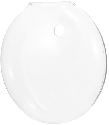 AKOOSY Hängender Glas blumentopf Wandvase Transparent Dekorativer Pflanztopf für Balkon Wohnzimmer Hydroponischer Pflanzer Modernes Design Langlebig und Vielseitig für Home Flowerpot