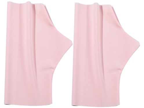 TOPBATHY Women’s Nail Art Protective Half-Finger Gloves UV Protection Breathable Soft Nylon Ice Silk for Manicure Gel Nails, Pink Summer Outdoor Anti-UV Gloves