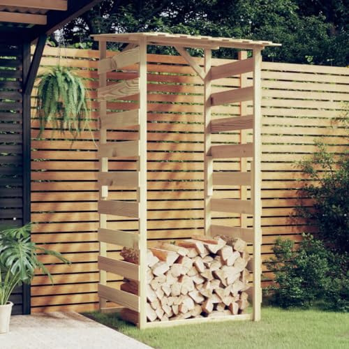 Nqyjm Pergola avec toit 100 x 90 x 200 cm Bois de pin imprégné pour jardin, terrasse, extérieur