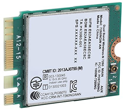 EIMSOAH Tarjeta WiFi Inalámbrica NGFF 2.4G/5G Tarjeta de Red Bluetooth 4.0 802.11N 300Mbps para Actividades Diarias en Línea, para Shenzhou